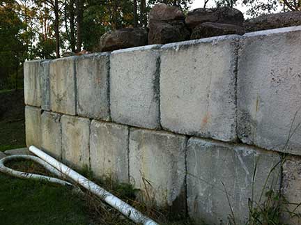 GSD Engineers image of concrete brick wall constrution