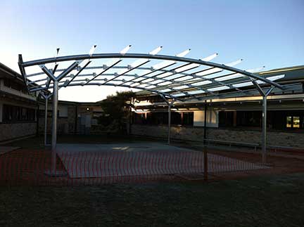 GDS Engineers image of steel framed Pergola